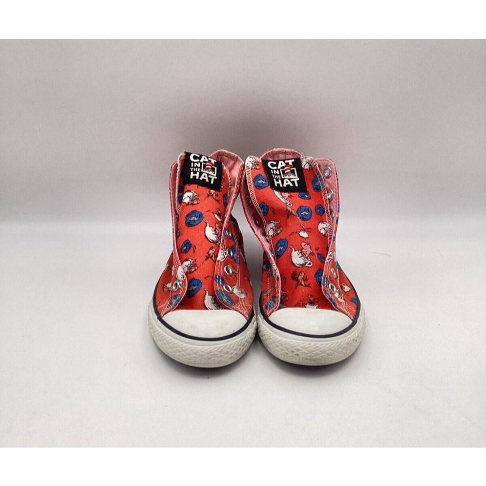 DR. SEUSS HAT IN THE CAT U.S SIZE Junior 3 Converse Shoes - Picture 2 of 2